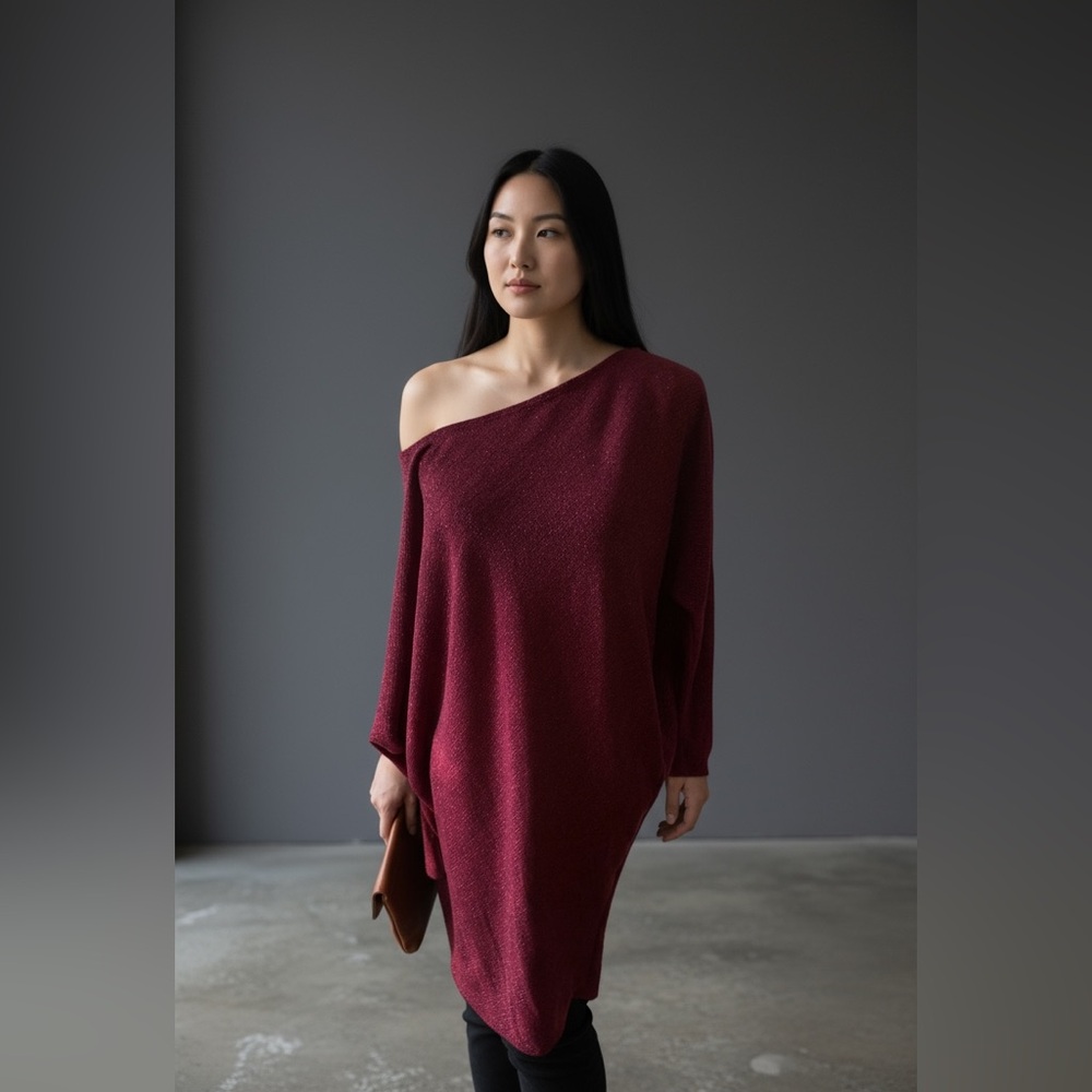 One-Shoulder Red Dress